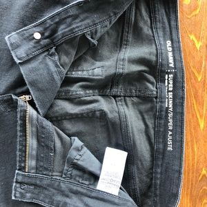 Old Navy Black Denim Jeans Size 8 TALL
